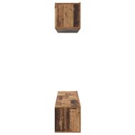 Комплект ТВ шкаф 5 pcs Старо дърво Инженерно дърво