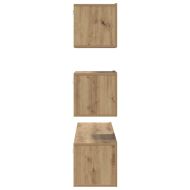 Комплект ТВ шкаф 4 pcs Дъб артизан Инженерна дървесина