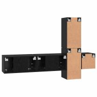 Комплект ТВ шкаф 5 pcs Черния дъб Инженерно дърво
