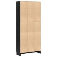 Шкаф за книги Черния дъб 82,5 x 30,5 x 185 см Инженерно дърво