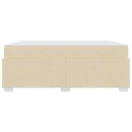 Рамка за легло с матрак Крем 180 x 200 cm текстил