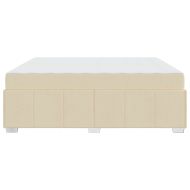 Рамка за легло с матрак Крем 180 x 200 cm текстил