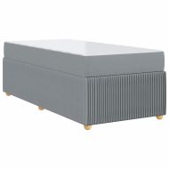 Рамка за легло Светлосиво 80 x 200 cm текстил