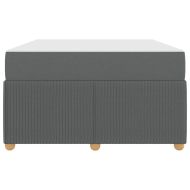 Рамка за легло с матрак Тъмен сив 120 x 190 cm текстил