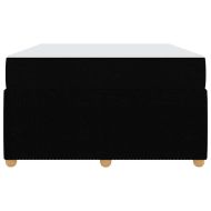 Рамка за легло с матрак Черно 120 x 190 cm текстил