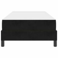 Легло с пружинирана основа с матрак Черно 90 x 190 cm текстил