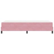 Легло с пружинирана основа с матрак Розово 90 x 190 cm текстил