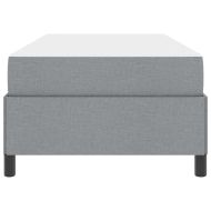 Легло с пружинирана основа Светлосиво 100 x 200 cm текстил