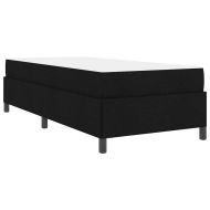 Легло с пружинирана основа Черно 100 x 200 cm текстил