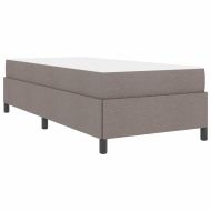 Легло с пружинирана основа Таупе 100 x 200 cm текстил