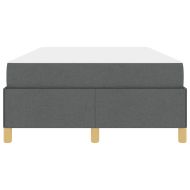 Рамка за легло с матрак Тъмен сив 120 x 190 cm текстил