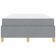 Рамка за легло с матрак Светлосиво 120 x 200 cm текстил