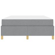 Рамка за легло с матрак Светлосиво 140 x 190 cm текстил