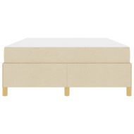 Рамка за легло с матрак Крем 160 x 200 cm текстил