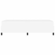 Рамка за легло с матрак Бяло 80 x 200 cm текстил