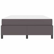 Рамка за легло с матрак Сив 140 x 200 cm текстил