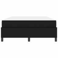 Рамка за легло с матрак Черно 160 x 200 cm текстил