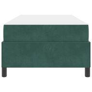 Рамка за легло с матрак Тъмен зелен 80 x 200 cm текстил