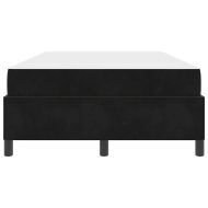 Рамка за легло с матрак Черно 120 x 190 cm текстил