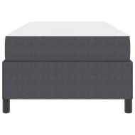 Рамка за легло с матрак Тъмен сив 100 x 200 cm текстил