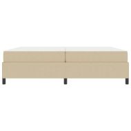 Рамка за легло с матрак Светлозелено сиво 200 x 200 cm текстил