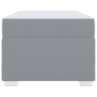 Рамка за легло с матрак Светлосиво 90 x 190 cm текстил