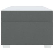 Рамка за легло с матрак Тъмен сив 100 x 200 cm текстил