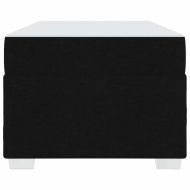 Рамка за легло с матрак Черно 100 x 200 cm текстил