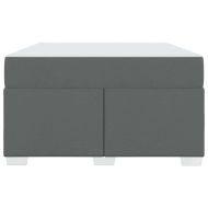 Рамка за легло с матрак Тъмен сив 120 x 190 cm текстил