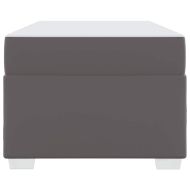 Рамка за легло с матрак Сив 100 x 200 cm текстил