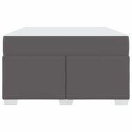 Рамка за легло с матрак Сив 120 x 200 cm текстил