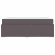 Рамка за легло с матрак Сив 180 x 200 cm текстил