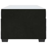 Рамка за легло с матрак Черно 90 x 190 cm текстил