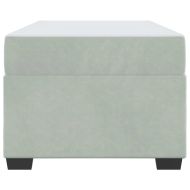 Рамка за легло с матрак Светлосиво 90 x 200 cm текстил