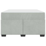 Рамка за легло с матрак Светлосиво 120 x 190 cm текстил