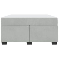 Рамка за легло с матрак Светлосиво 140 x 200 cm текстил