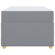 Рамка за легло с матрак Светлосиво 80 x 200 cm текстил