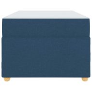 Рамка за легло с матрак Синьо 90 x 190 cm текстил