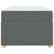 Рамка за легло с матрак Тъмен сив 100 x 200 cm текстил