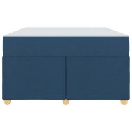 Рамка за легло с матрак Синьо 120 x 190 cm текстил