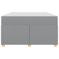 Рамка за легло с матрак Светлосиво 120 x 200 cm текстил