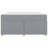 Рамка за легло с матрак Светлосиво 160 x 200 cm текстил