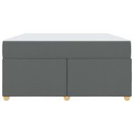 Рамка за легло с матрак Тъмен сив 160 x 200 cm текстил