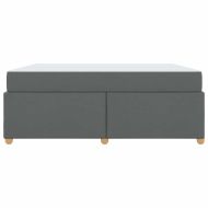 Рамка за легло с матрак Тъмен сив 180 x 200 cm текстил