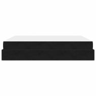 Рамка за легло с матрак с матрак 2 pcs Черно Кадифе