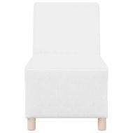 Модулен диван без ръкави 2 pcs Бяло 55 x 74 x 82 см Изкуствена