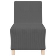 Модулен диван без ръкави 2 pcs Тъмен сив 55 x 74 x 82 см