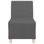 Модулен диван без ръкави 3 pcs Тъмен сив 55 x 74 x 82 см