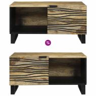 Масичка за кафе Кафяв и черен 80 x 50 x 40 cm