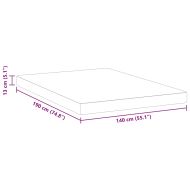 Матрак Бяло 140 x 190 cm Жакардова материя